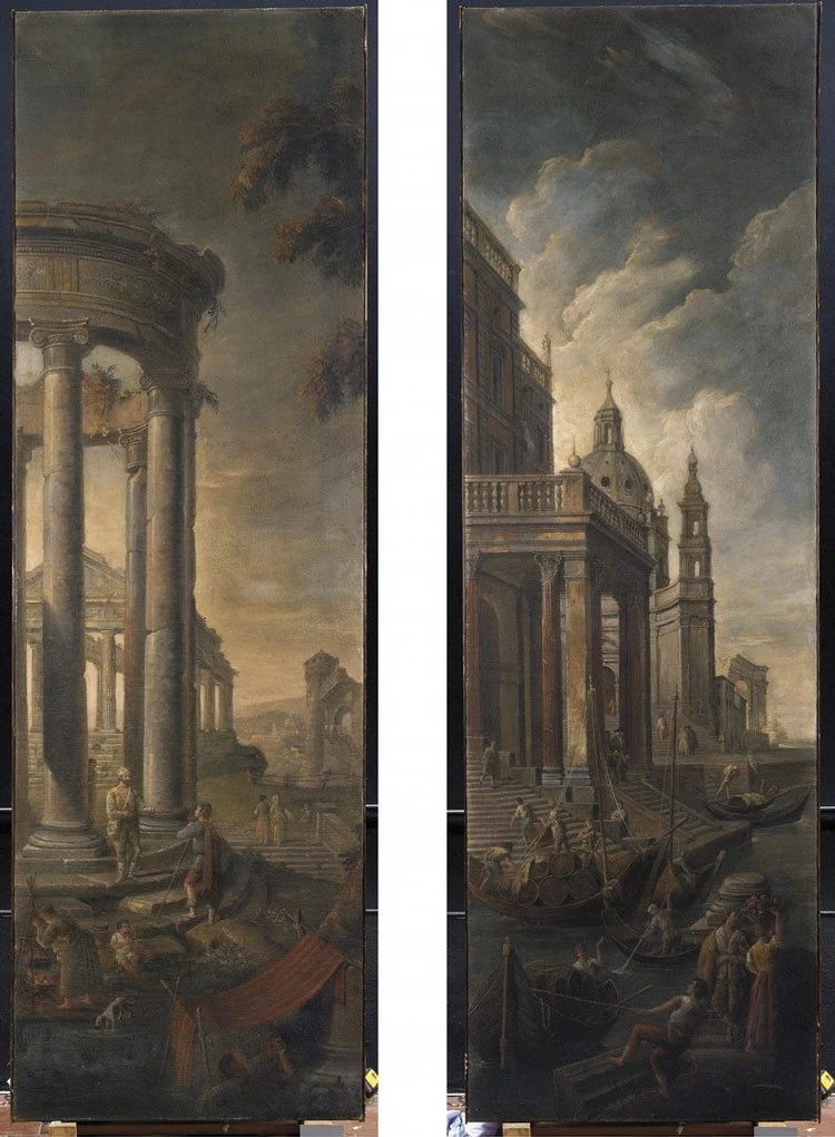 Capriccio con ruderi - attribuito
